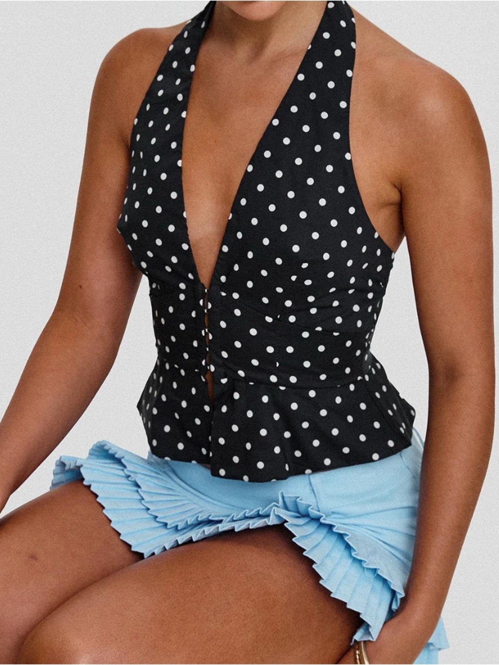 Princess Polly Pleasing Top Polka Dot
